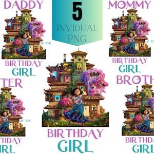 Encanto Family Birthday Shirt PNG Bundle (Digital Download)