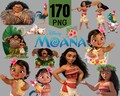 Moana Clipart Bundle: Baby Moana PNG Images (Digital Download), Moana Clipart, Moana PNG, Moana Birthday, Moana Printable, Moana Font