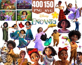 Pacchetto Clipart Encanto: immagini SVG e PNG a strati (download digitale)