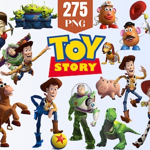 Toy story Png Clipart Bundle, Sheriff Woody Buzz Lightyear Png, make your own Toy Story shirt iron on or Birthday Printable