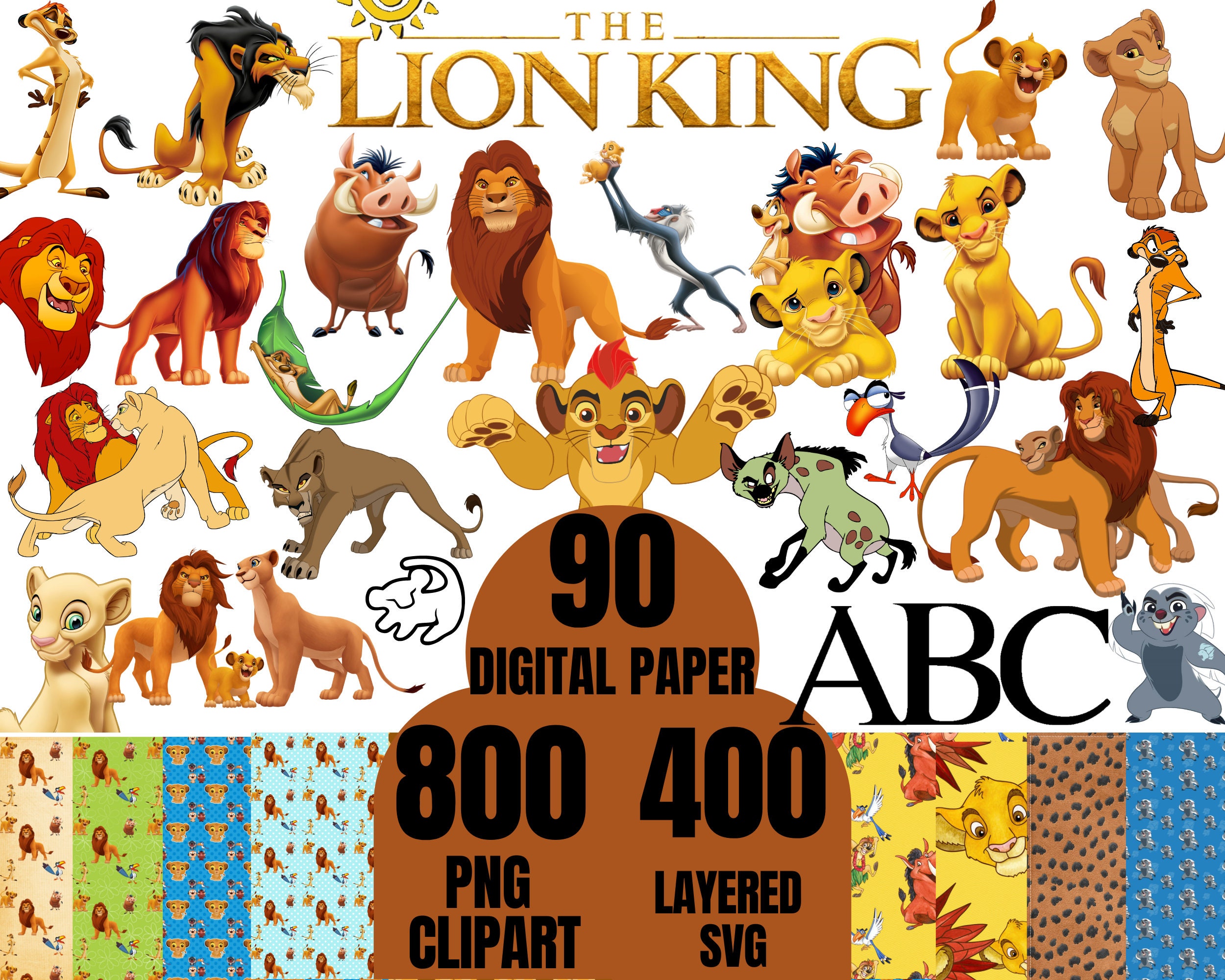 ライオンキング　シンバムファササラビ　1500限定　絵画 シンバ、ムファサ、サラビ ライオンキング 水彩画プリント/昇華