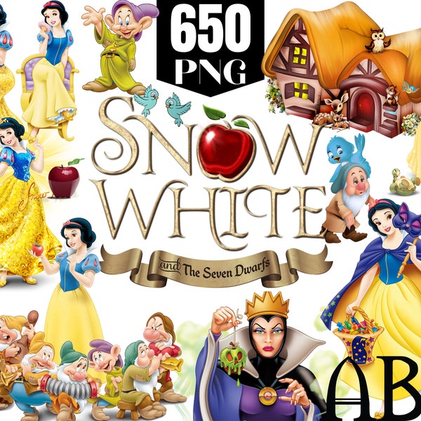 snow white png clipart bundle, evil queen png clipart, snow white letter png, princess clipart bundle, snowwhite  alphabet png