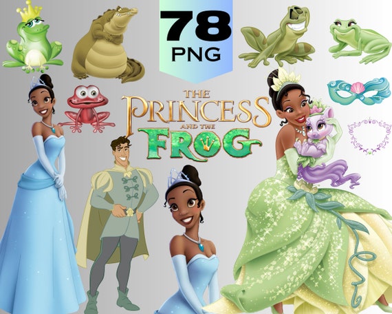 Princess and the Frog PNG Clipart Bundle: Tiana Naveen (Digital  Download), Princess and the Frog PNG Clipart, Princess and the Frog SVG