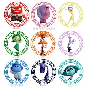 Inside Out 2 Bundle Png, Inside Out 2 Clipart, Inside Out Characters, It's Okay To Feel All The Feels Png, Radość Smutek Strach Lęk