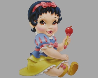Baby Snow White PNG Clipart: Princess Digital Download