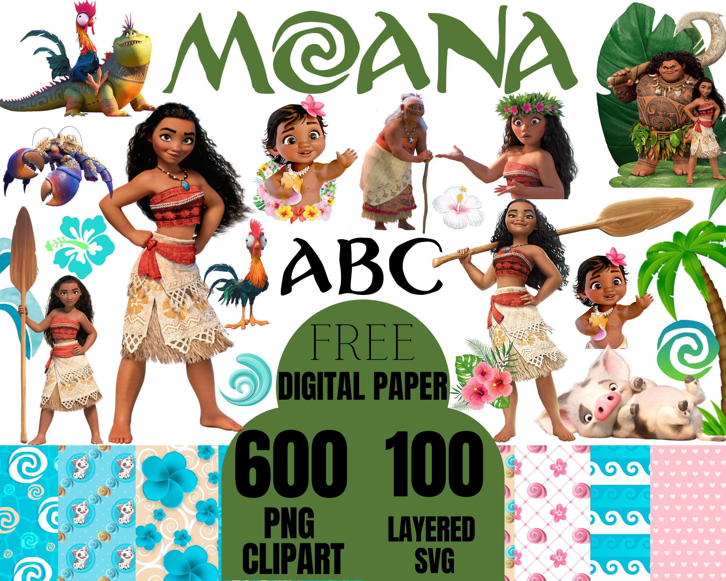 moana svg bundle, Moana Clipart, Moana png, Moana svg, Moana font, moana birthday, princess clipart, baby moana png, baby moana svg paper