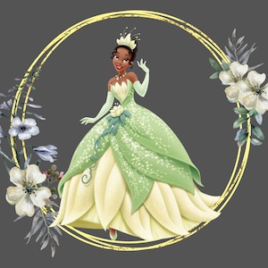 Bébé Tiana Clipart PNG Instant Digital Download, Tiana Printables, Princesse Tiana imprimable, La princesse et la grenouille Tiana Png clipart films