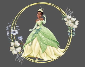 Baby Tiana Clipart PNG Instant Digital Download, Tiana Printables, Princess Tiana Printable, Princess and the frog Tiana Png clipart movies