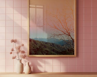 Mountain Scape, Printable Art, Modern Eclectic Home Decor, Digital Download, Colorful Photograph, Fine Art Photography, Travel