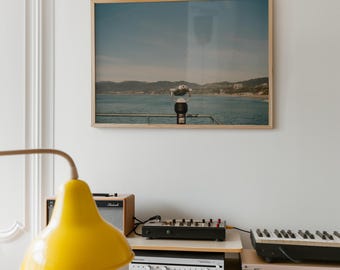 Modern Eclectic Photo, Ocean Landscape, Printable Wall Art, Digital Download, California, Colorful Home Decor, Fine Art Photography