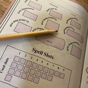 Dnd Druid Bundle - Wild Shape Sheets, Spell &amp; Ability Tracker and ...