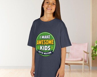 Kids T-Shirt | Funny Parenting Humor, Badge Graphic, Father's Day Gift