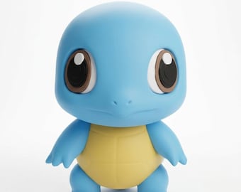 Figura Squirtle Pokémon Impresión 3D Alta Calidad | Miniatura Coleccionista Gaming | Regalo Geek Hecho a Mano Forging Labs