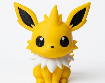 Figura Jolteon Pokémon Impresión 3D Alta Calidad | Evolución Eevee Eléctrico | Regalo Geek Gamer Hecho a Mano Forging Labs