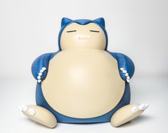 Figura Snorlax Pokémon XL | Impresión 3D | Decoración Gamer y Coleccionismo