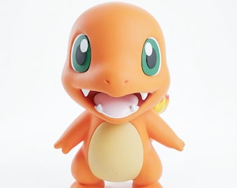 Figura Charmander Pokémon Impresión 3D van Alta Calidad | Miniatura Coleccionista-video's | Regalo Geek Artesanal Forging Labs