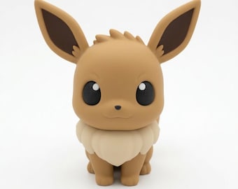 Figura Eevee Pokémon Impresión 3D Alta Calidad | Miniatura Coleccionista Gaming | Regalo Geek Hecho a Mano Forging Labs