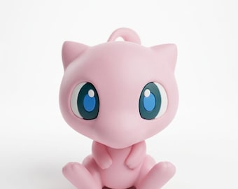 Figura Mew Pokémon Impresión 3D Alta Calidad | Miniatura Coleccionista Mítico | Regalo Geek Hecho a Mano Forging Labs