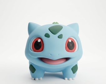 Figura Bulbasaur Pokémon Impresión 3D Alta Calidad | Miniatura Coleccionista Planta | Regalo Geek Hecho a Mano Forging Labs