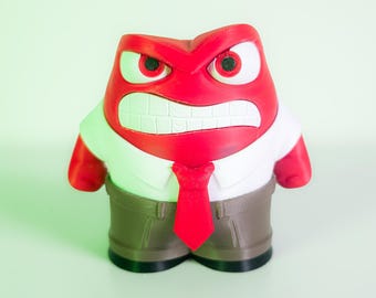 Anger Inside Out Figure, Multicolor 3D Printed Collectible Statue