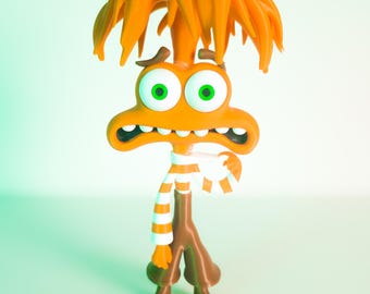 Ångest Inside Out 2-figur, flerfärgad 3D-tryckt samlarstaty