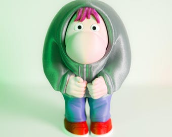 Pinsamhet Inside Out 2-figur, flerfärgad 3D-tryckt samlarstaty