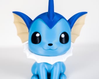 Figura Vaporeon Pokémon Impresión 3D Alta Calidad Regalo Geek Gamer Hecho a Mano