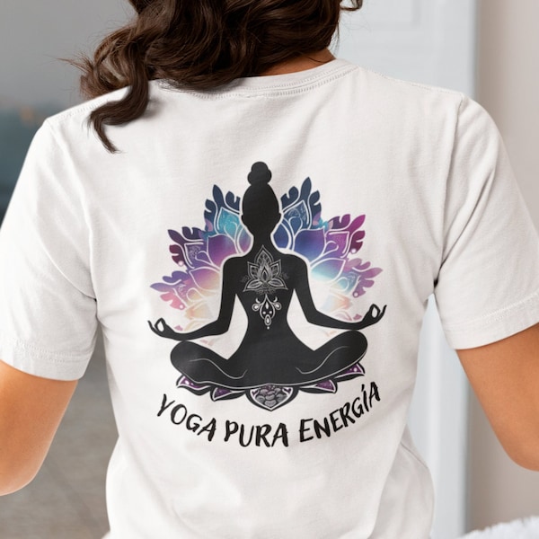 Camiseta de Yoga, Camisa para Yoga, Yoga T-Shirt, Camiseta para Entrenamiento, Yoga en Familia, Camisa de Deporte, Camiseta Flor de Loto