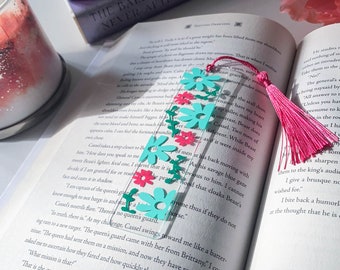 Flower Bookmark | Personalized Bookmark | Acrylic Bookmark | Reader Gift