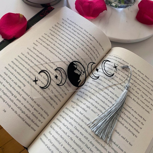 Moon & Mountain Bookmark | Personalized Bookmark | Acrylic Bookmark | Reader Gift
