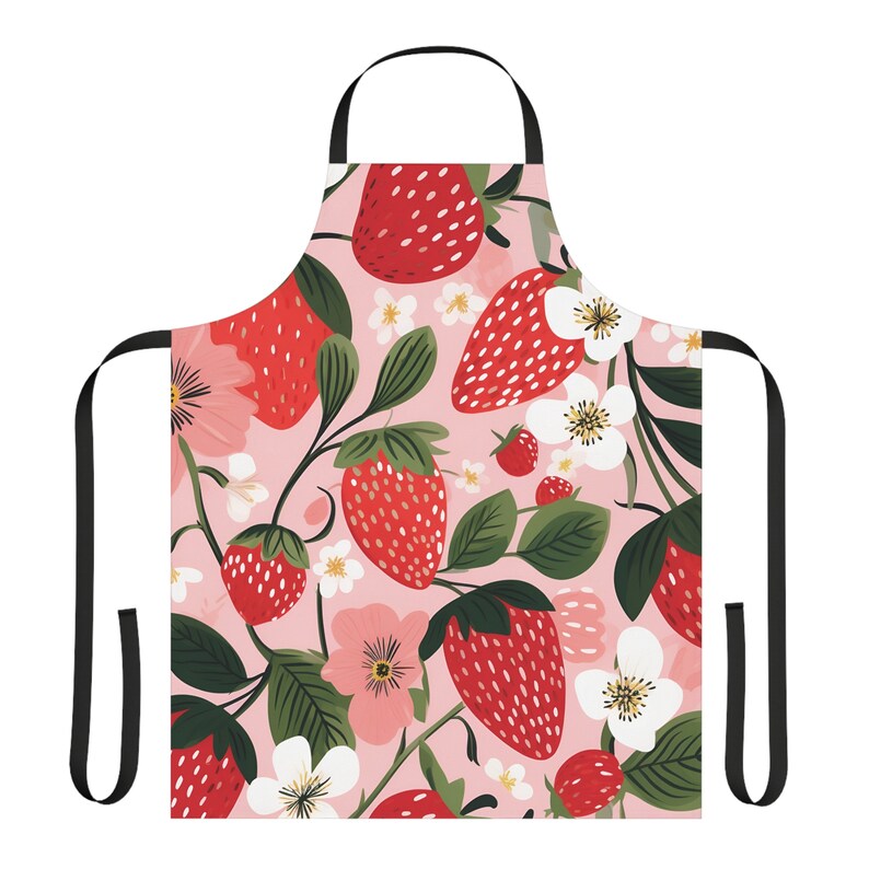 Strawberries Galore Apron, Gift for Her, Gift for Mom, Mothers Day Gift