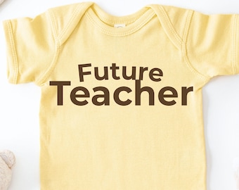 Body para bebé "Futura Maestra", Conjunto para bebé "Maestra", Regalo para baby shower de maestra, Body para futura maestra, Ropa para bebé "Futura Educadora"