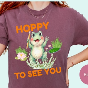 Camiseta "Hoppy to See You Teacher", Camiseta de regreso a clases para maestros con ranas, Camiseta del primer día de clases, Camiseta para maestros de primaria, Camiseta de bienvenida al aula