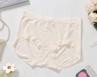 Modal Mid Rise Boyshort Brief 113 – Soft Full Coverage Underwear, Free Size L/XL