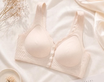 Easy On Wireless Comfort Bra – Ribbed Support Bra for Everyday Wear, No Roll Fit