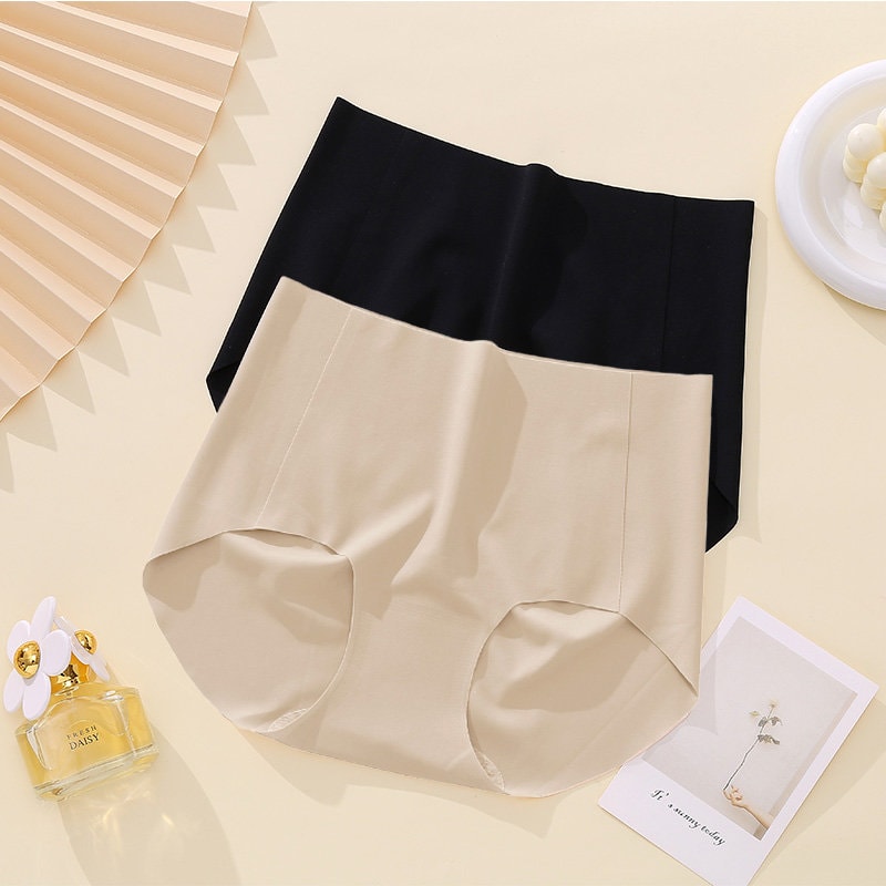 High Waist Full Coverage Mesh Panelled Brief main image 1