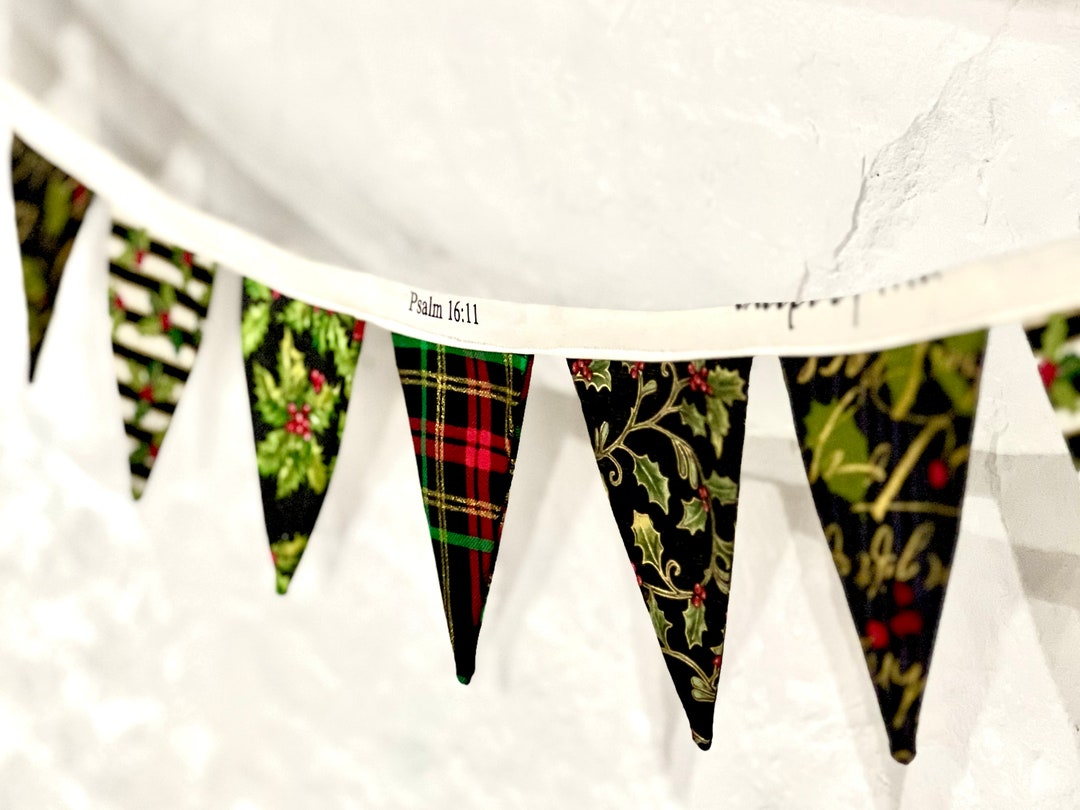 Christmas Bunting Garland Bible Verses Etsy