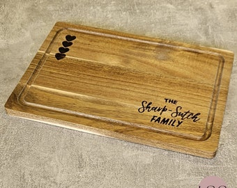 Engraved Family Chopping Board