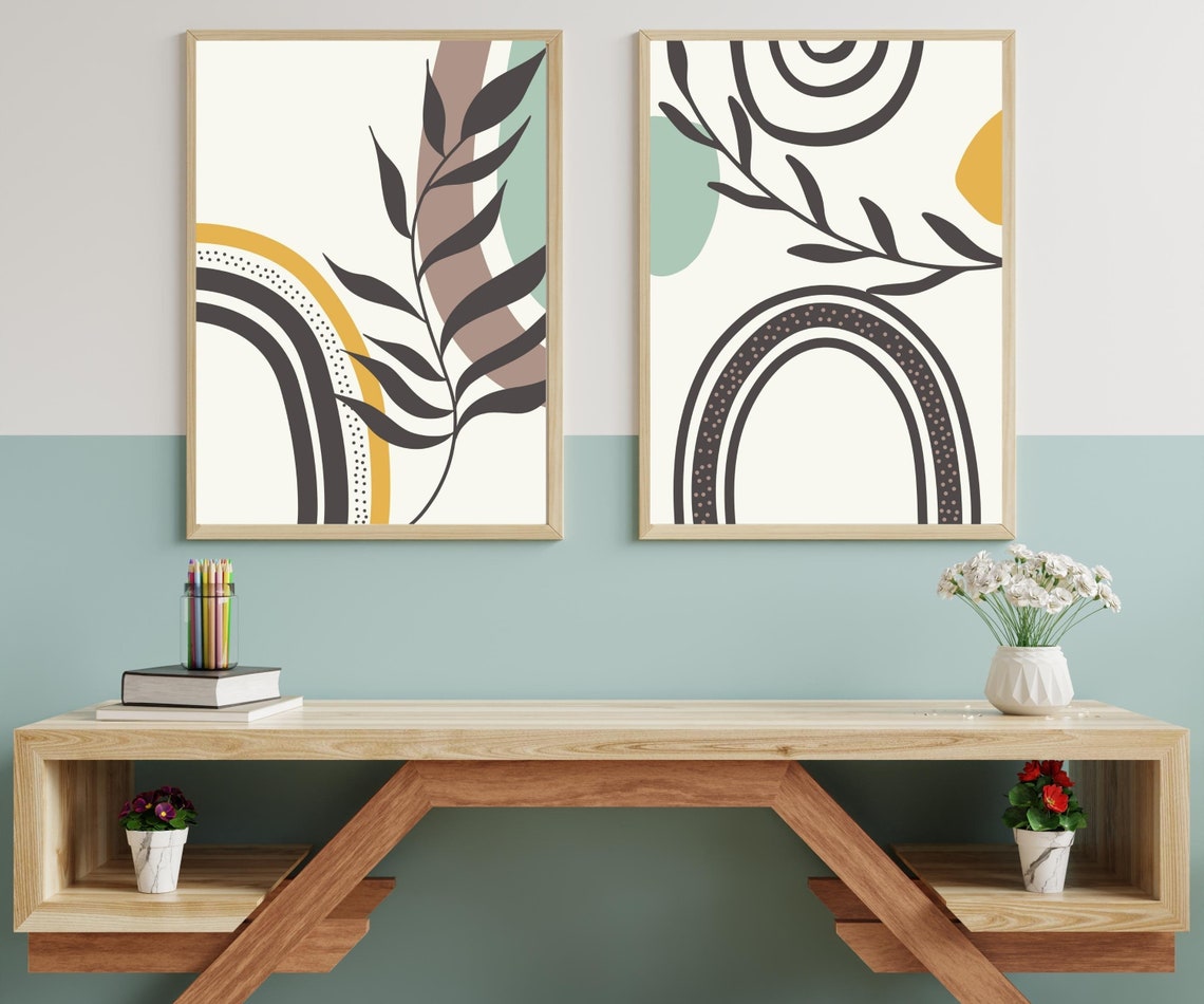 Modern Gallery Wall Art Set of 3boho Wall Artminimalist Wall Art