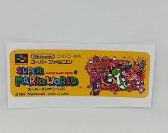 Label / Sticker For Restore nintendo Super Famicom sfc Cartridges of Super Mario World (JAP)