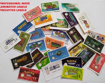 Label / Sticker For Restore Nintendo Gameboy Advance GBA Games Cartridges (contact first)
