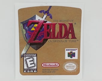 Label / Sticker For Restore Nintendo 64 n64 Cartridges of The Legend of Zelda Ocarina of Time (EUR or USA)