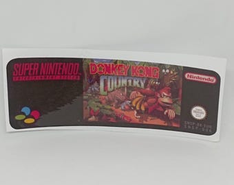 Label / Sticker For Restore Super Nintendo snes Cartridges of DONKEY KONG COUNTRY  (Eur Noe Fah)