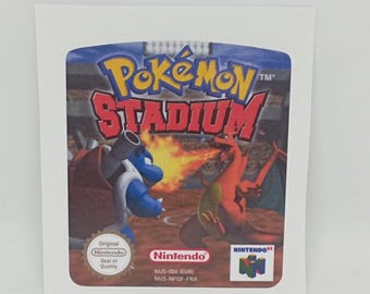 Label / Sticker For Restore Nintendo 64 n64 Cartridges of POKEMON STADIUM (EUR)