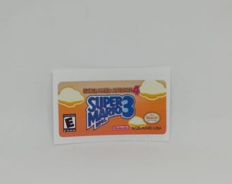 Label / Sticker For Super Mario Advance 4 (USA) Nintendo Gameboy Advance GBA Cartridges