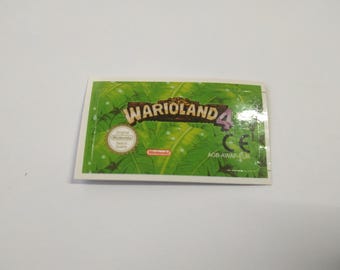 Label / Sticker For Wario Land 4 (EUR) Nintendo Gameboy Advance GBA Cartridges