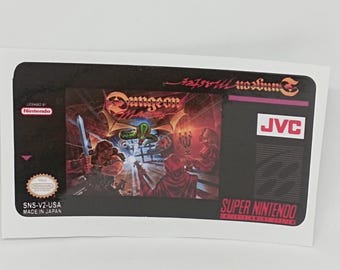 Label / Sticker For Restore Super Nintendo snes Cartridges of Dungeon Master (USA)