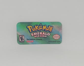 Label / Sticker For Pokemon Emerald (USA) Nintendo Gameboy Advance GBA Cartridges
