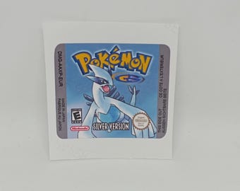 Label / Sticker For POKEMON SILVER (EUR) Pokemon Nintendo Gameboy Cartridges