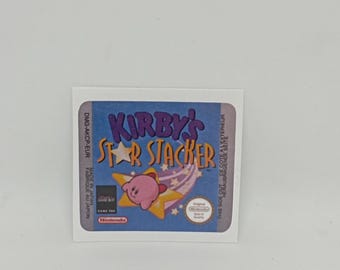 Label / Sticker For KIRBY'S STAR STACKER (Usa Eur)  Restore Nintendo Gameboy Cartridges